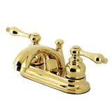 Vintage Double-Handle 3-Hole Deck Mount 4-Inch Centerset Bathroom Faucet with Pop-Up Drain