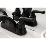 Naples Two-Handle 3-Hole Deck Mount 4" Centerset Bathroom Faucet