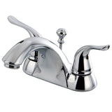 Yosemite Double-Handle 3-Hole Deck Mount 4-Inch Centerset Bathroom Faucet with ABS Pop-Up Drain