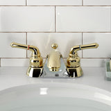 Naples Two-Handle 3-Hole Deck Mount 4" Centerset Bathroom Faucet