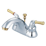 Naples Two-Handle 3-Hole Deck Mount 4" Centerset Bathroom Faucet