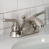 Naples Double-Handle 3-Hole Deck Mount 4-Inch Centerset Bathroom Faucet with ABS Pop-Up Drain