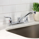 Restoration Two-Handle 2-Hole 8" Centerset Kitchen Faucet