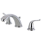 Yosemite Two-Handle 3-Hole Deck Mount Widespread Bathroom Faucet with Retail Pop-Up Drain