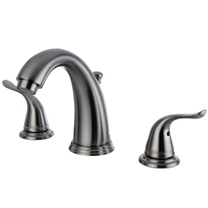 Yosemite Two-Handle 3-Hole Deck Mount Widespread Bathroom Faucet with Retail Pop-Up Drain