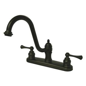 Restoration Two-Handle 3-Hole 8" Centerset Kitchen Faucet