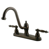 Templeton Two-Handle 2-Hole 8" Centerset Kitchen Faucet