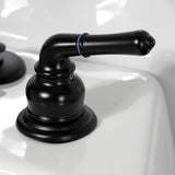 Magellan Three-Handle Deck Mount Bidet Faucet with Brass Pop-Up