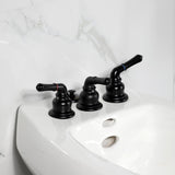 Magellan Three-Handle Deck Mount Bidet Faucet with Brass Pop-Up