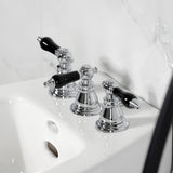 Duchess Three-Handle Deck Mount Vertical Spray Bidet Faucet with Brass Pop-Up