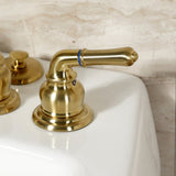 Magellan Three-Handle Deck Mount Bidet Faucet with Brass Pop-Up