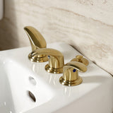 Legacy Three-Handle Deck Mount Bidet Faucet with Brass Pop-Up