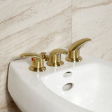 Legacy Three-Handle Deck Mount Bidet Faucet with Brass Pop-Up