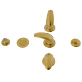 Legacy Three-Handle Deck Mount Bidet Faucet with Brass Pop-Up