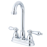 Restoration Two-Handle 2-Hole Deck Mount Bar Faucet