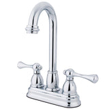 Vintage Two-Handle 2-Hole Deck Mount Bar Faucet