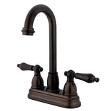 Restoration Two-Handle 2-Hole Deck Mount Bar Faucet