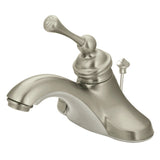 Victorian Single-Handle 3-Hole Deck Mount 4-Inch Centerset Bathroom Faucet with Pop-Up Drain