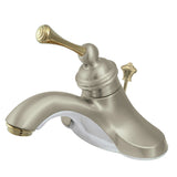 Vintage Single-Handle 3-Hole Deck Mount 4-Inch Centerset Bathroom Faucet with Pop-Up Drain