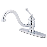 Restoration Single-Handle 1-or-3 Hole Deck Mount Kitchen Faucet