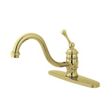 Restoration Single-Handle 1-or-3 Hole Deck Mount Kitchen Faucet