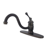 Restoration Single-Handle 1-or-3 Hole Deck Mount Kitchen Faucet