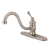 Restoration Single-Handle 1-or-3 Hole Deck Mount Kitchen Faucet