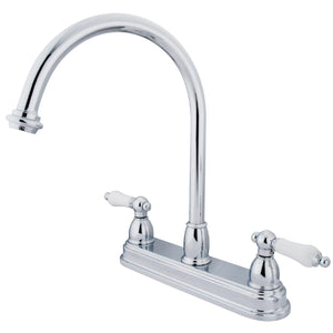 Restoration Two-Handle 3-Hole 8" Centerset Kitchen Faucet