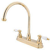 Restoration Two-Handle 3-Hole 8" Centerset Kitchen Faucet