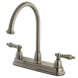 Restoration Two-Handle 3-Hole 8" Centerset Kitchen Faucet