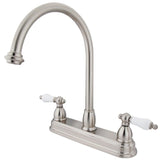 Restoration Two-Handle 3-Hole 8" Centerset Kitchen Faucet