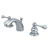 Vintage Two-Handle 3-Hole Deck Mount Mini-Widespread Bathroom Faucet with Pop-Up Drain