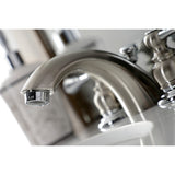 Vintage Two-Handle 3-Hole Deck Mount Mini-Widespread Bathroom Faucet with Pop-Up Drain