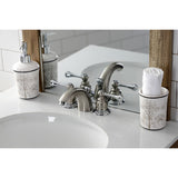 Vintage Two-Handle 3-Hole Deck Mount Mini-Widespread Bathroom Faucet with Pop-Up Drain