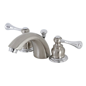 Vintage Two-Handle 3-Hole Deck Mount Mini-Widespread Bathroom Faucet with Pop-Up Drain