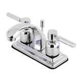 Concord Double-Handle 3-Hole Deck Mount 4-Inch Centerset Bathroom Faucet with Pop-Up Drain