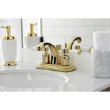 Paris Double-Handle 3-Hole Deck Mount 4-Inch Centerset Bathroom Faucet with Pop-Up Drain