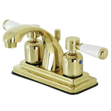 Paris Double-Handle 3-Hole Deck Mount 4-Inch Centerset Bathroom Faucet with Pop-Up Drain