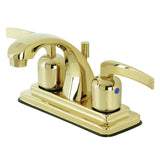 Centurion Double-Handle 3-Hole Deck Mount 4-Inch Centerset Bathroom Faucet with Pop-Up Drain