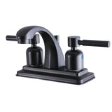 Concord Double-Handle 3-Hole Deck Mount 4-Inch Centerset Bathroom Faucet with Pop-Up Drain