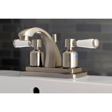 Paris Double-Handle 3-Hole Deck Mount 4-Inch Centerset Bathroom Faucet with Pop-Up Drain