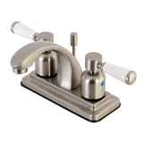 Paris Double-Handle 3-Hole Deck Mount 4-Inch Centerset Bathroom Faucet with Pop-Up Drain