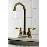 Victorian Two-Handle 2-Hole Deck Mount Bar Faucet