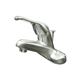 Wyndham Single-Handle 3-Hole Deck Mount 4-Inch Centerset Bathroom Faucet with ABS Pop-Up Drain