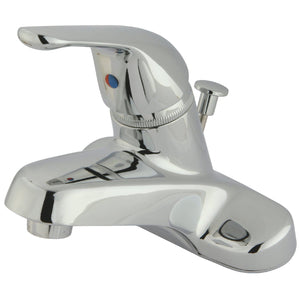 Chatham Single-Handle 3-Hole Deck Mount 4-Inch Centerset Bathroom Faucet with ABS Pop-Up Drain