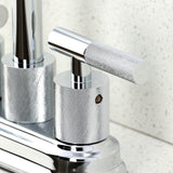 Convergent Two-Handle 2-Hole Deck Mount Bar Faucet with Knurled Handle