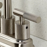 Convergent Two-Handle 2-Hole Deck Mount Bar Faucet with Knurled Handle