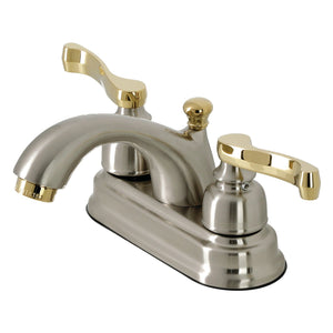 Royale Double-Handle 3-Hole Deck Mount 4-Inch Centerset Bathroom Faucet with Pop-Up Drain