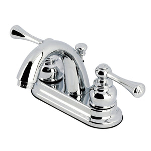 Vintage Double-Handle 3-Hole Deck Mount 4-Inch Centerset Bathroom Faucet with Pop-Up Drain