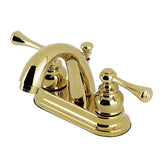 Vintage Double-Handle 3-Hole Deck Mount 4-Inch Centerset Bathroom Faucet with Pop-Up Drain